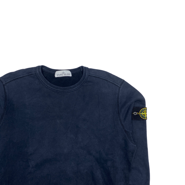 Stone Island 2019 Dark Navy Cotton Crewneck Sweatshirt