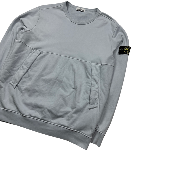 Stone island ice blue sweatshirt outlet
