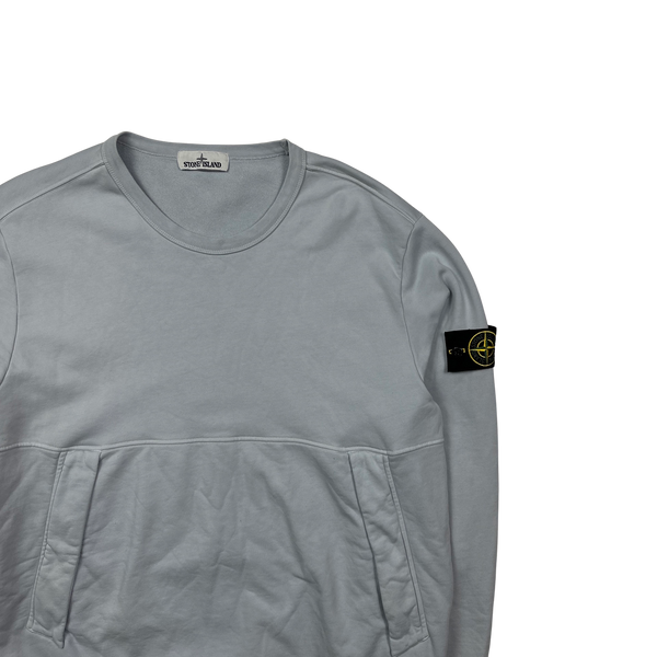 Stone island ice blue sweatshirt outlet
