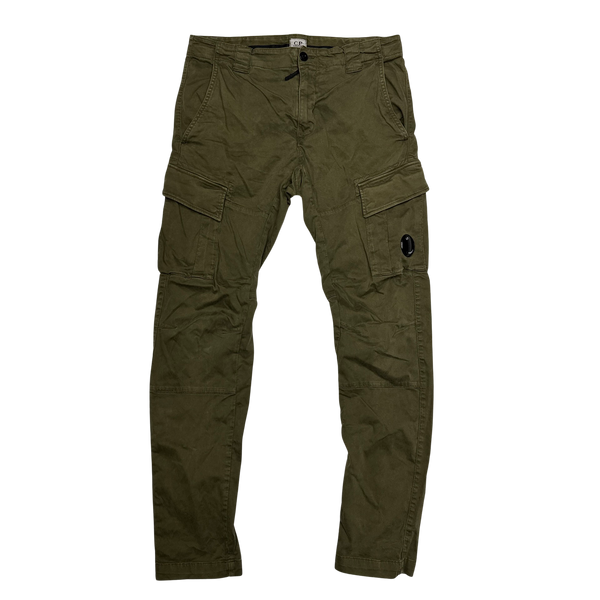 CP Company Khaki Ergonomic Fit Cargo Trousers