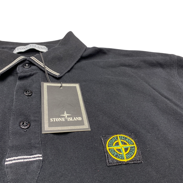 Stone Island 2010 Black Cotton Longsleeved Polo