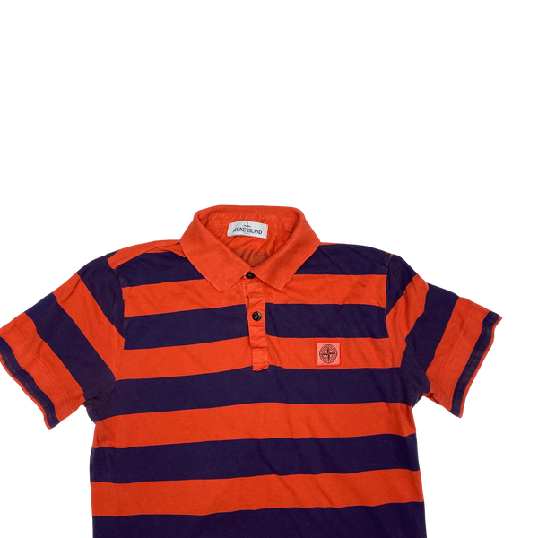 Stone Island 2012 Striped Cotton Polo Top