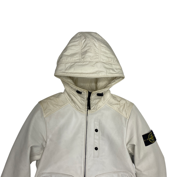 Stone Island 2013 Waxed Soft Leather Jacket