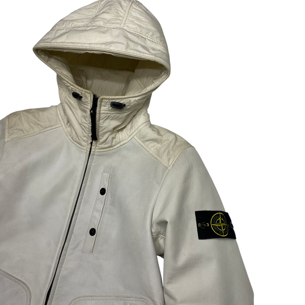 Stone Island 2013 Waxed Soft Leather Jacket
