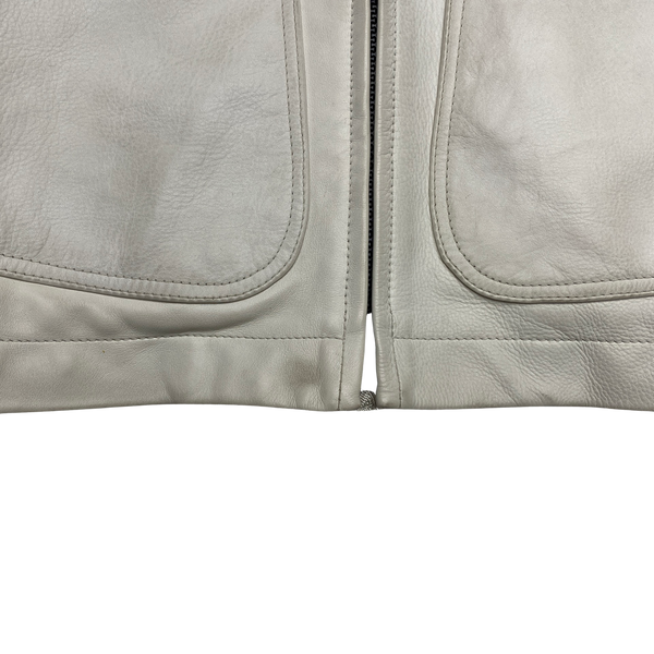 Stone Island 2013 Waxed Soft Leather Jacket