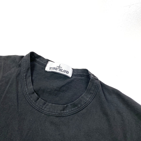 Stone Island Black Spellout T Shirt