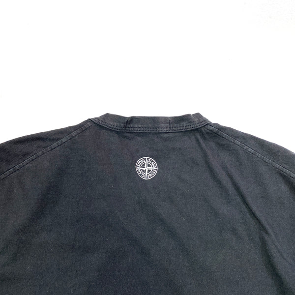 Stone Island Black Spellout T Shirt