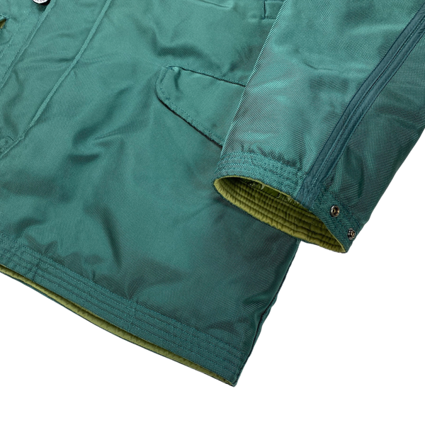 Stone Island Green Oxford Nylon Parka Jacket