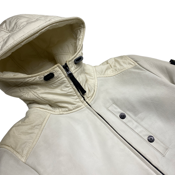 Stone Island 2013 Waxed Soft Leather Jacket