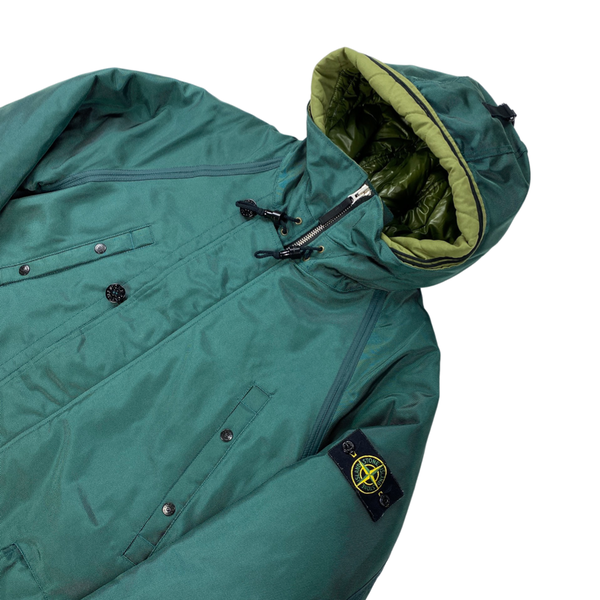 Stone Island Green Oxford Nylon Parka Jacket