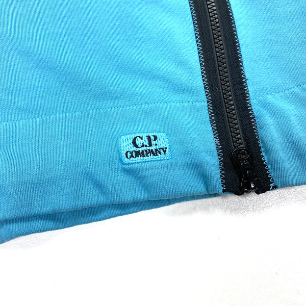 CP Company Light Blue Goggle Pullover Jumper