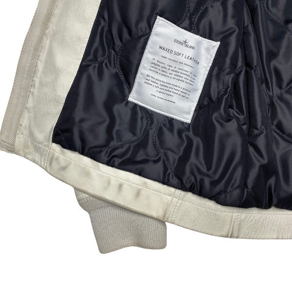 Stone Island 2013 Waxed Soft Leather Jacket