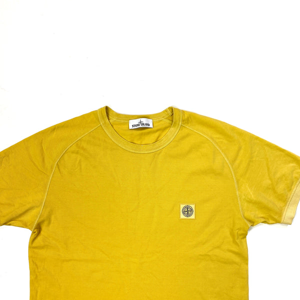 Stone Island Yellow 2018 Cotton T Shirt