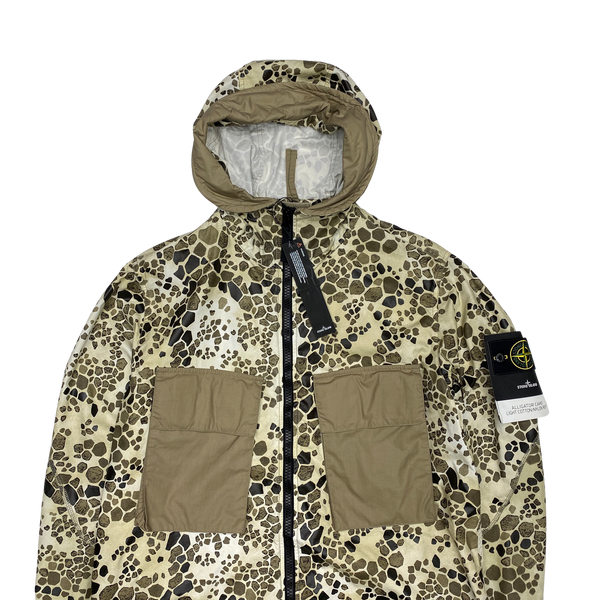 Stone Island 2018 Alligator Camo Light Cotton / Nylon Fishtail Parka