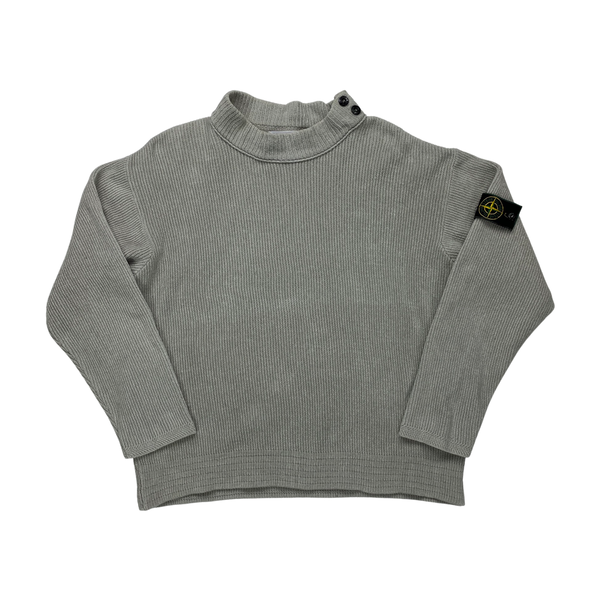 Stone Island Cotton Mock Neck Pullover Knit