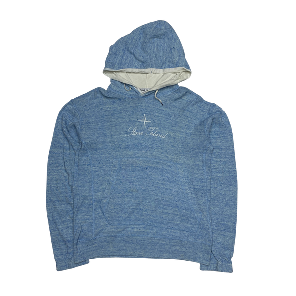 Stone Island 2004 Lino Flax Spellout Vintage Hoodie