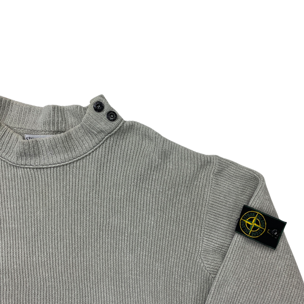 Stone Island Cotton Mock Neck Pullover Knit
