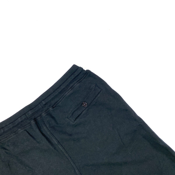 Stone Island Black Cotton Fleece Shorts