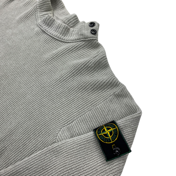 Stone Island Cotton Mock Neck Pullover Knit