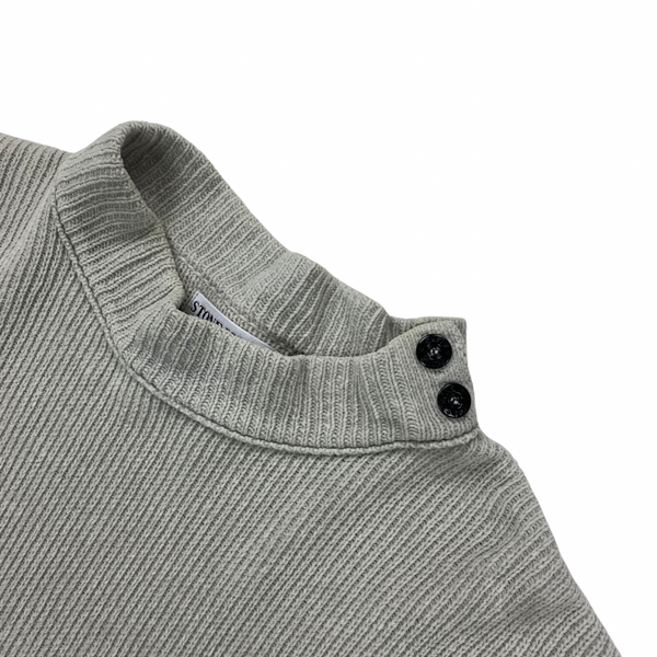 Stone Island Cotton Mock Neck Pullover Knit