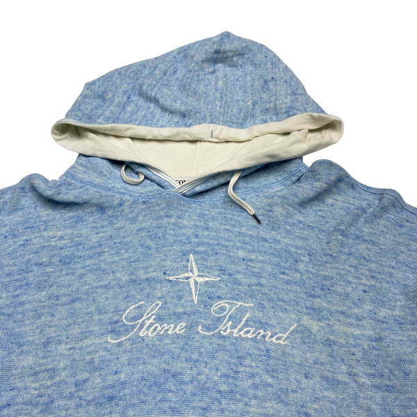 Stone Island 2004 Lino Flax Spellout Vintage Hoodie