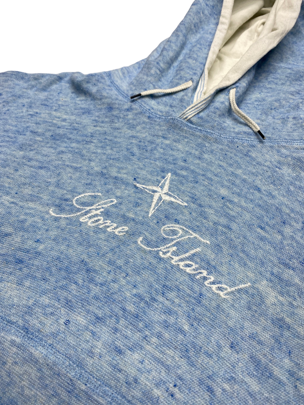 Stone Island 2004 Lino Flax Spellout Vintage Hoodie