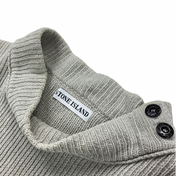 Stone Island Cotton Mock Neck Pullover Knit