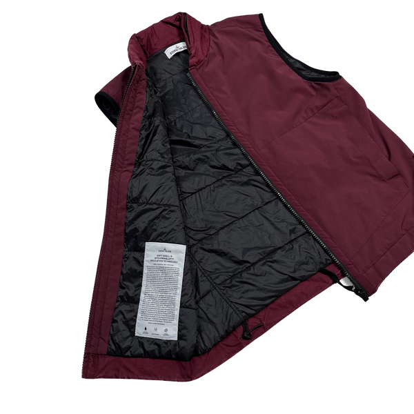 Stone Island Primaloft Lined Soft Shell Gilet - XL