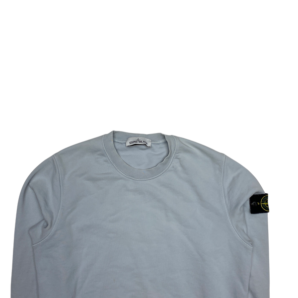 Stone Island Ice Blue Cotton Sweatshirt