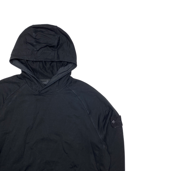 Stone Island 2021 Black Ghost Cotton Pullover Hoodie