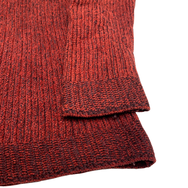 Stone Island 2002 Vintage Two Tone Red Knitted Pullover