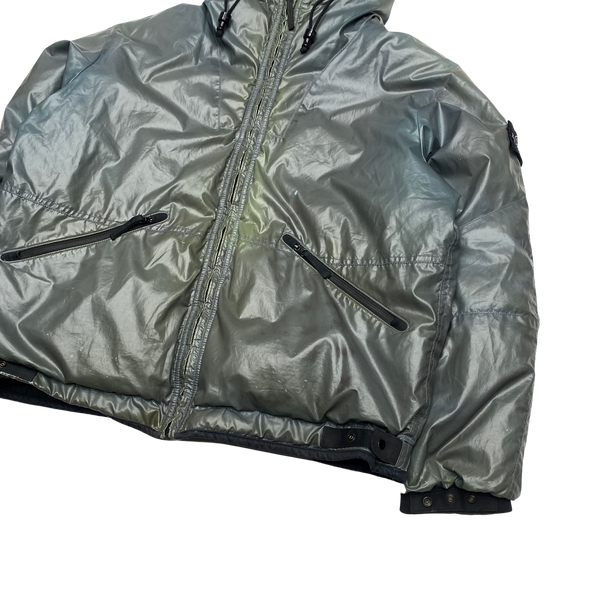 Stone Island Silver Colour Changing Ice Jacket