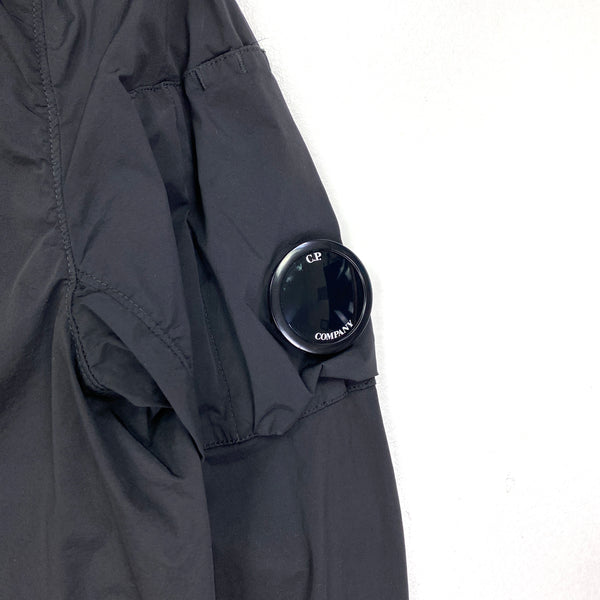 CP Company Black Nycra Stretch Nylon Bomber Jacket