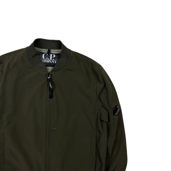 CP Company Khaki Soft Shell Lens Viewer Jacket - Large
