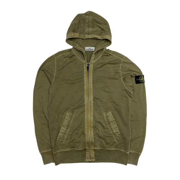 Stone Island 2015 Khaki Cotton Hoodie