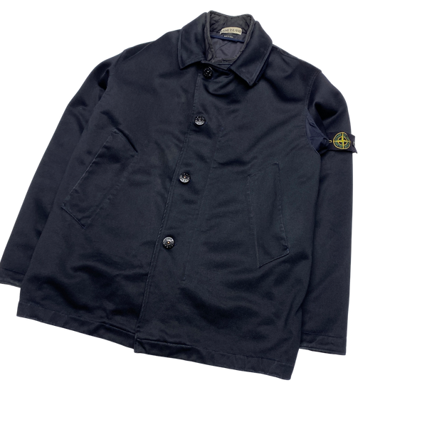 Stone Island 2003 Black Nylam Quilted Dutch Rope Jacket