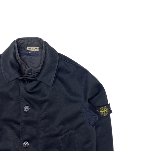 Stone Island 2003 Black Nylam Quilted Dutch Rope Jacket