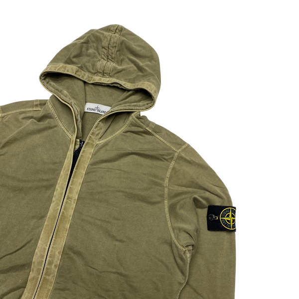Stone Island 2015 Khaki Cotton Hoodie