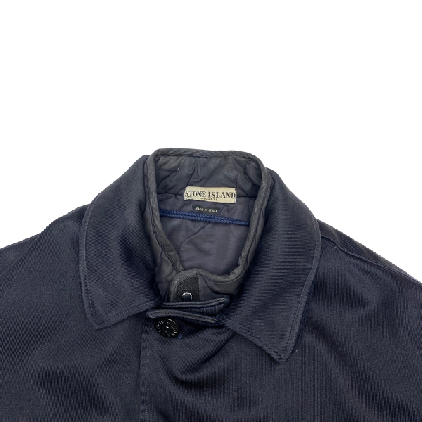 Stone Island 2003 Black Nylam Quilted Dutch Rope Jacket