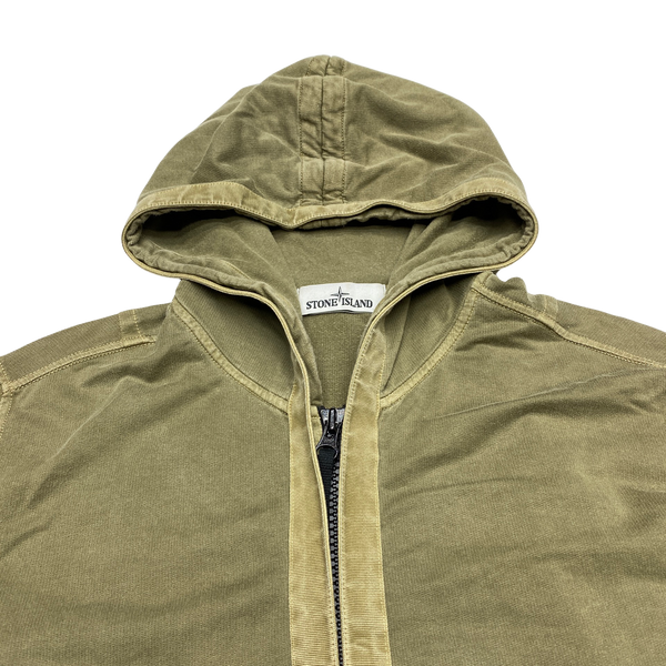 Stone Island 2015 Khaki Cotton Hoodie