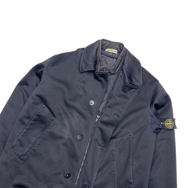 Stone Island 2003 Black Nylam Quilted Dutch Rope Jacket