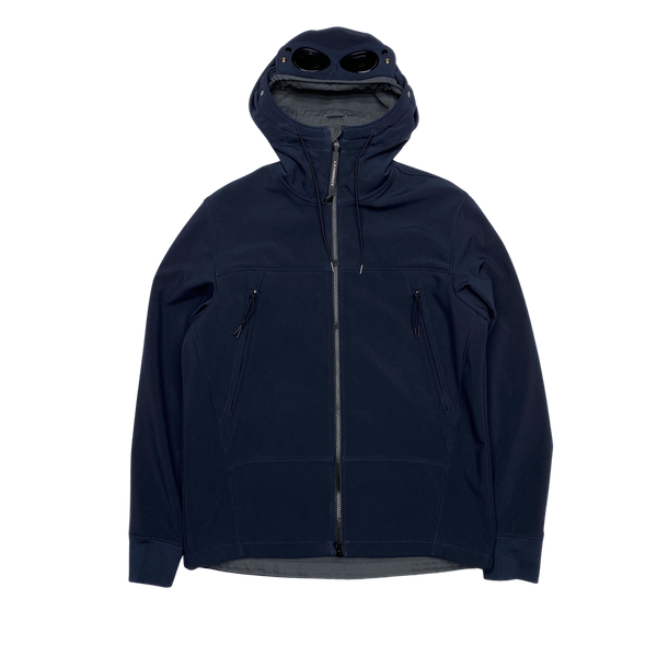 CP Company Navy Soft Shell Goggle Jacket