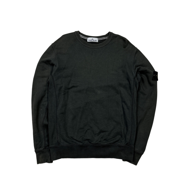 Stone Island Grey Cotton Crewneck Sweatshirt - Large