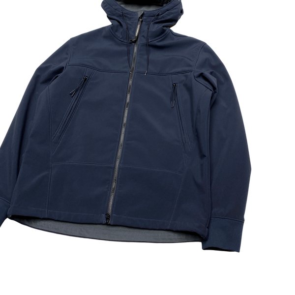 CP Company Navy Soft Shell Goggle Jacket
