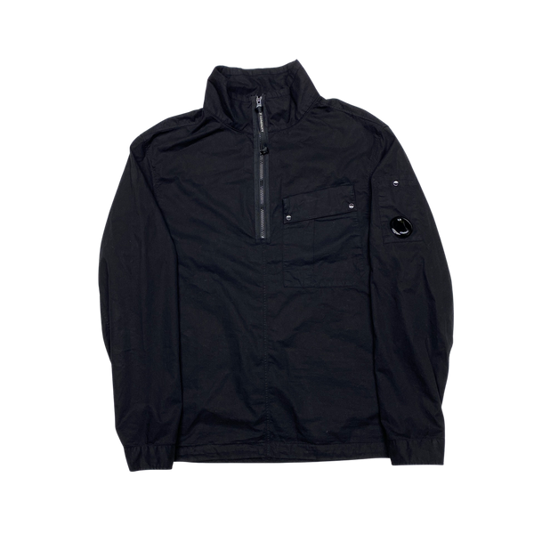 CP Company Black Cotton Smock Overshirt