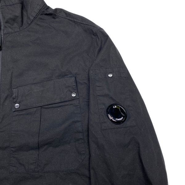 CP Company Black Cotton Smock Overshirt