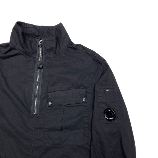 CP Company Black Cotton Smock Overshirt