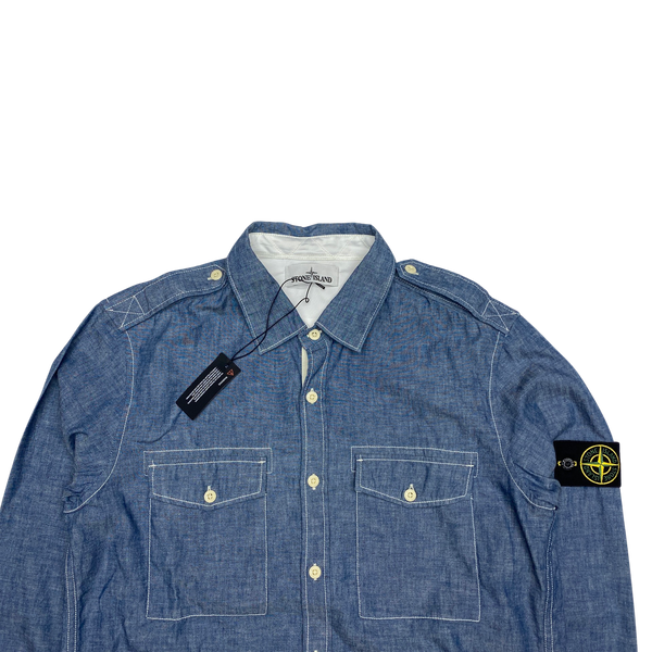 Stone Island 2015 Cotton Chambray Button Down Shirt