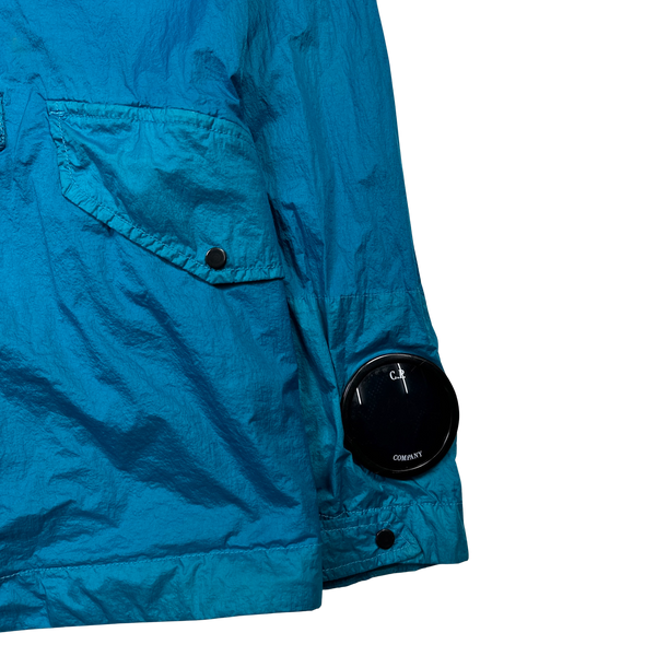 CP Company Blue Nyfoil Goggle Jacket - Medium