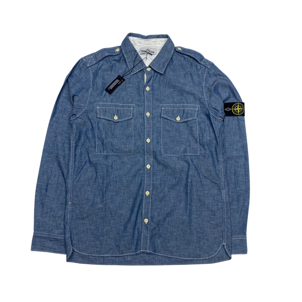 Stone Island 2015 Cotton Chambray Button Down Shirt